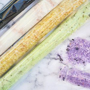 3 Pack Bath Salts, Tube Bath Salts, Single Use